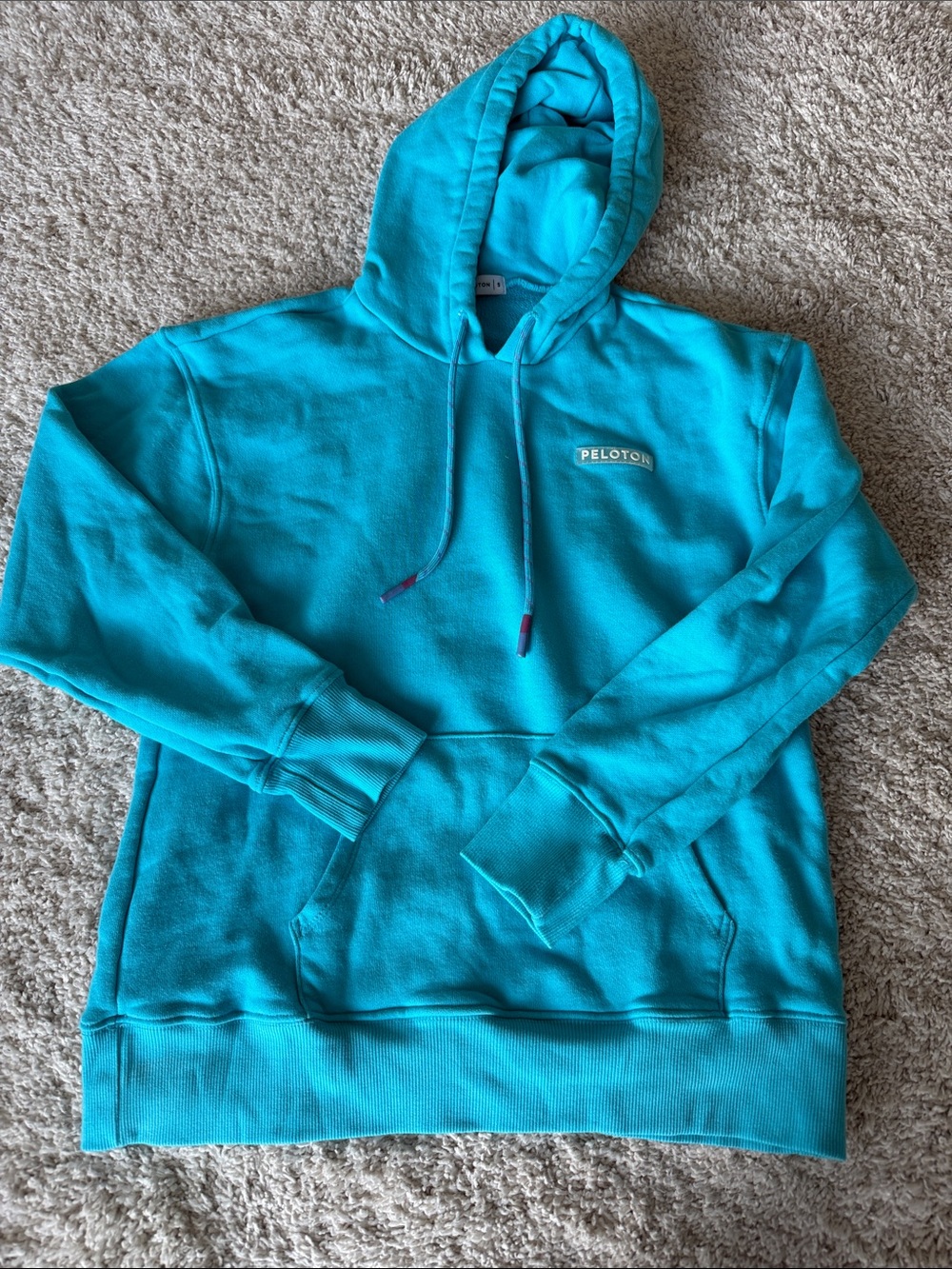 Peloton Women’s Bright Turquoise Pullover Hoodie